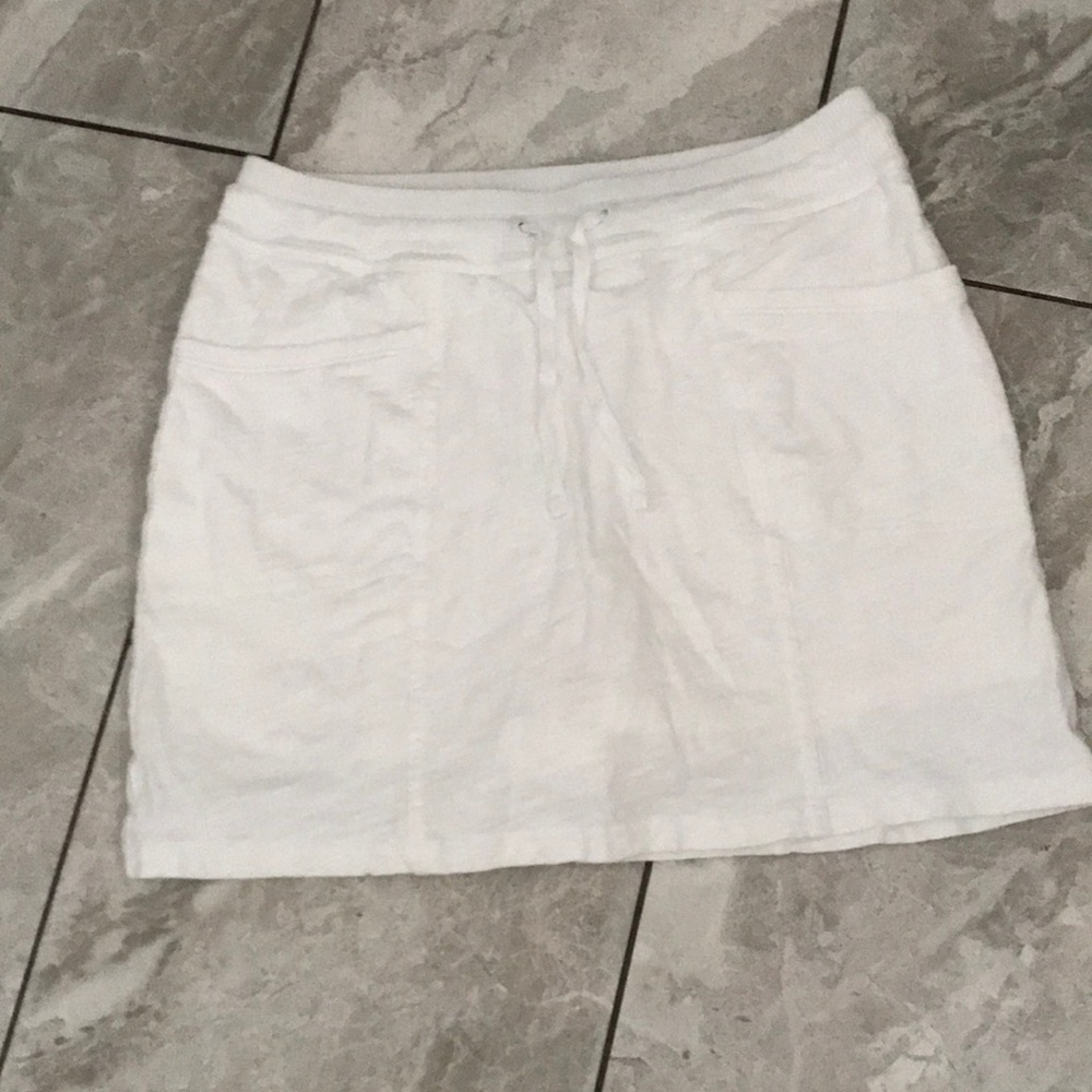 KIM ROGERS White Women's Drawstring Skort | M Petite